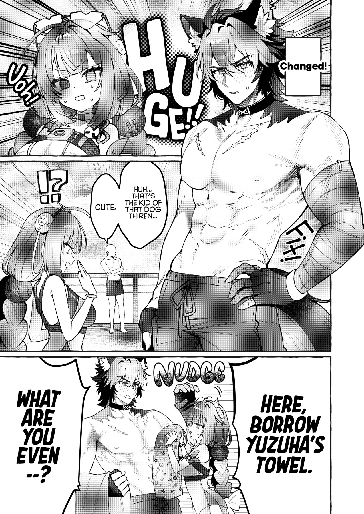Hentai Manga Comic-Dog Goes Woof, Tanuki Goes...?-Read-6